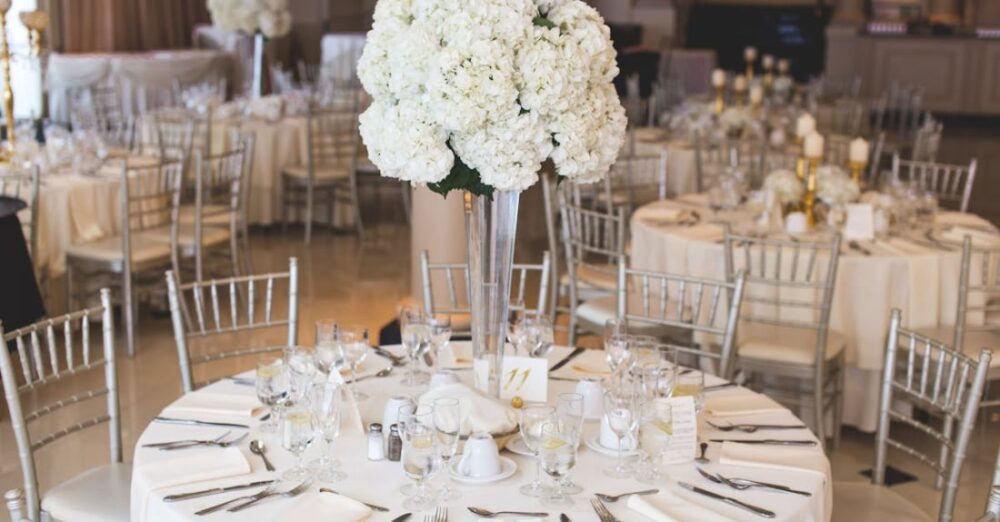 Events - Tables With Flower Decors