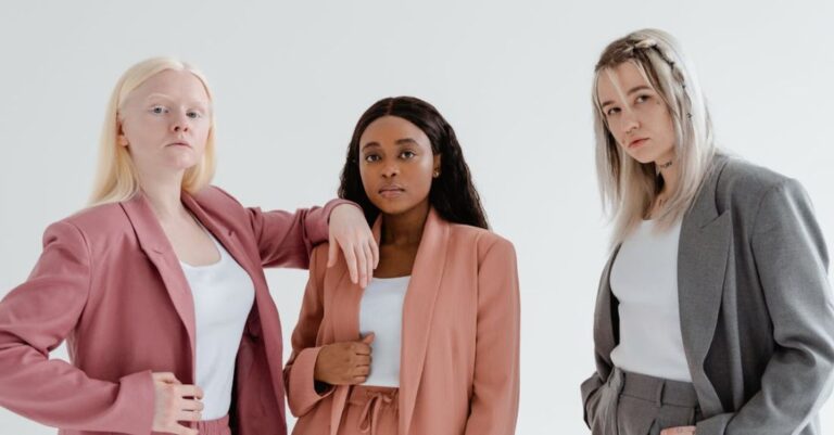 Outfits - Women in Blazer and Pants Standing Together